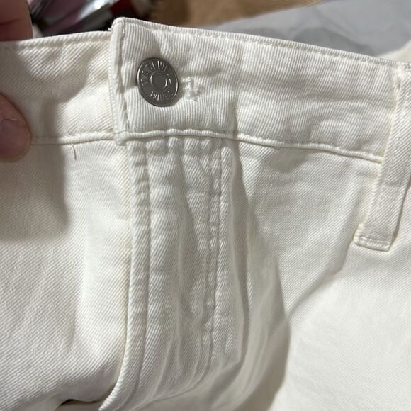 Madewell The Plus Perfect Vintage Wide-Leg Crop Jean in Tile White NWT size 24W - Picture 10 of 13